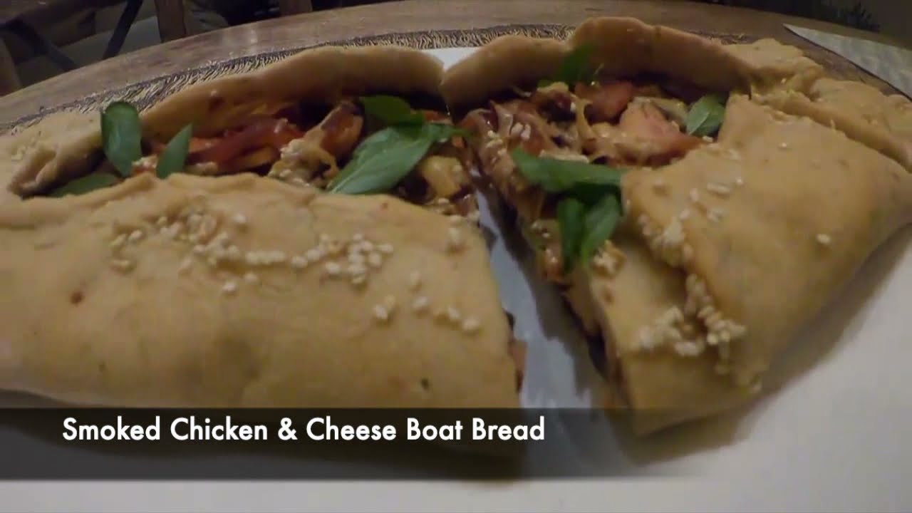 Homemade Smoked Chicken & Cheese Boat Bread | New Oven Baked Recipe | Healthy Cooking Video 2021 |