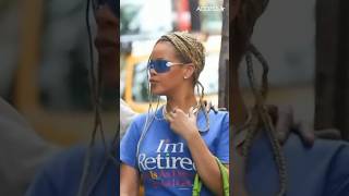 Was Rihanna sending a message to fans with her T-shirt? 👀 | #shorts