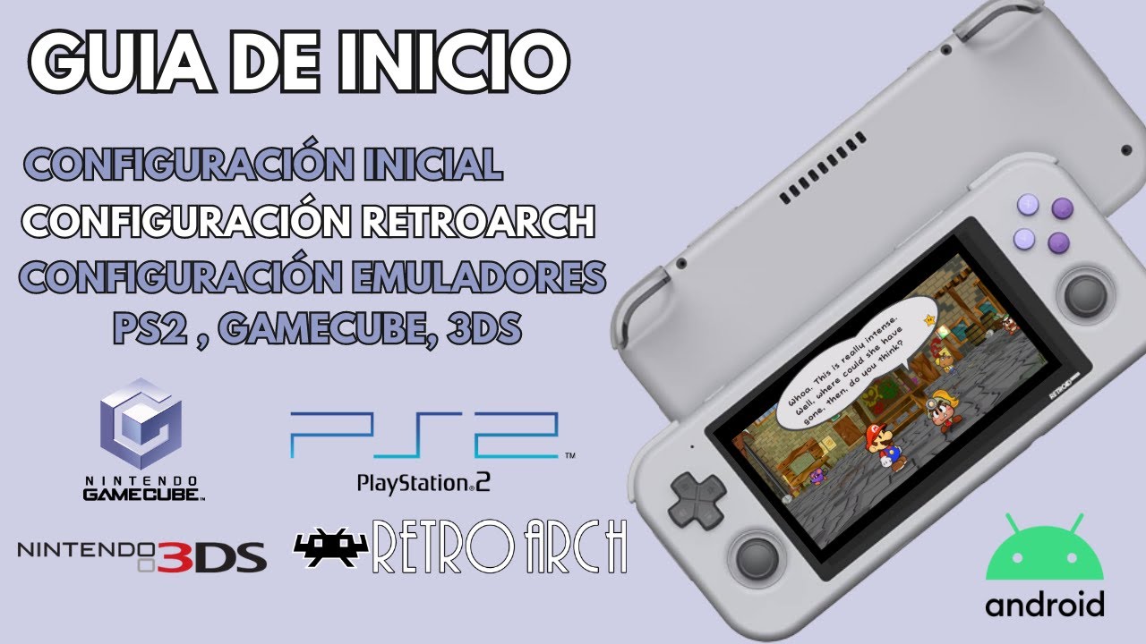 Guia de inicio Retroid Pocket 3 Plus Configuración PS2, GC, 3DS, Retroarch