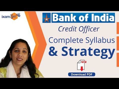 Bank of India Credit Officer | Complete Syllabus | Strategy | Cut off | By Arunima Sinha