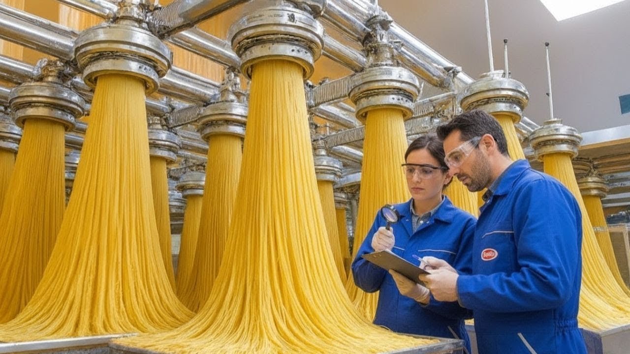 How Millions of Spaghetti Are Made, From Wheat to Spaghetti in an ...