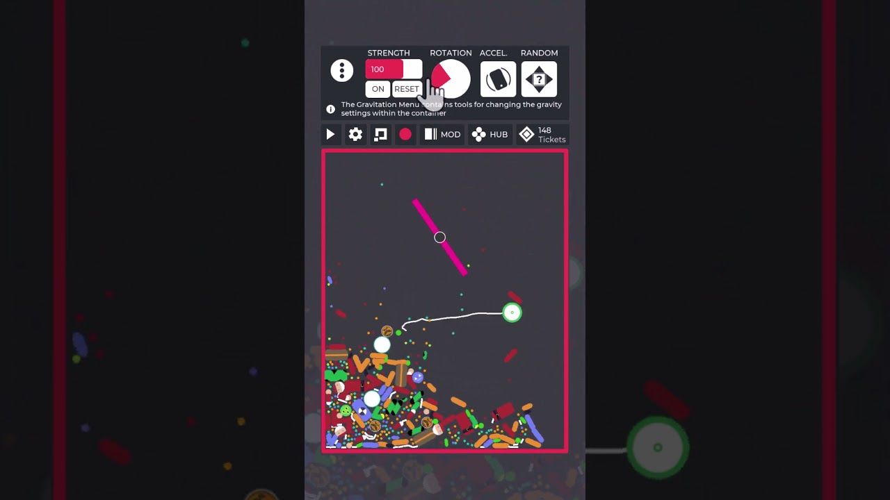 Relaxing physics simulation sandbox 