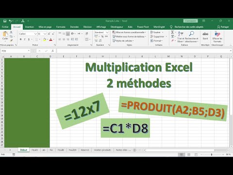 Multiplication Excel Multiplier Des Nombres Ou Colonnes Sur Excel 