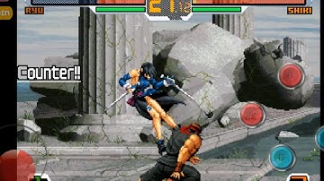 Snk vs Capcom Chaos Ryu Low Sweep Kick on Shiki Ryona