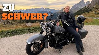 Als Anfängerin mit der Harley Heritage Classic durch die Dolomiten
