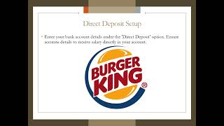 How to Access Burger King (Quality Dining) Pay Stubs & W2s