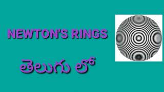 Newton's Rings  - Interference