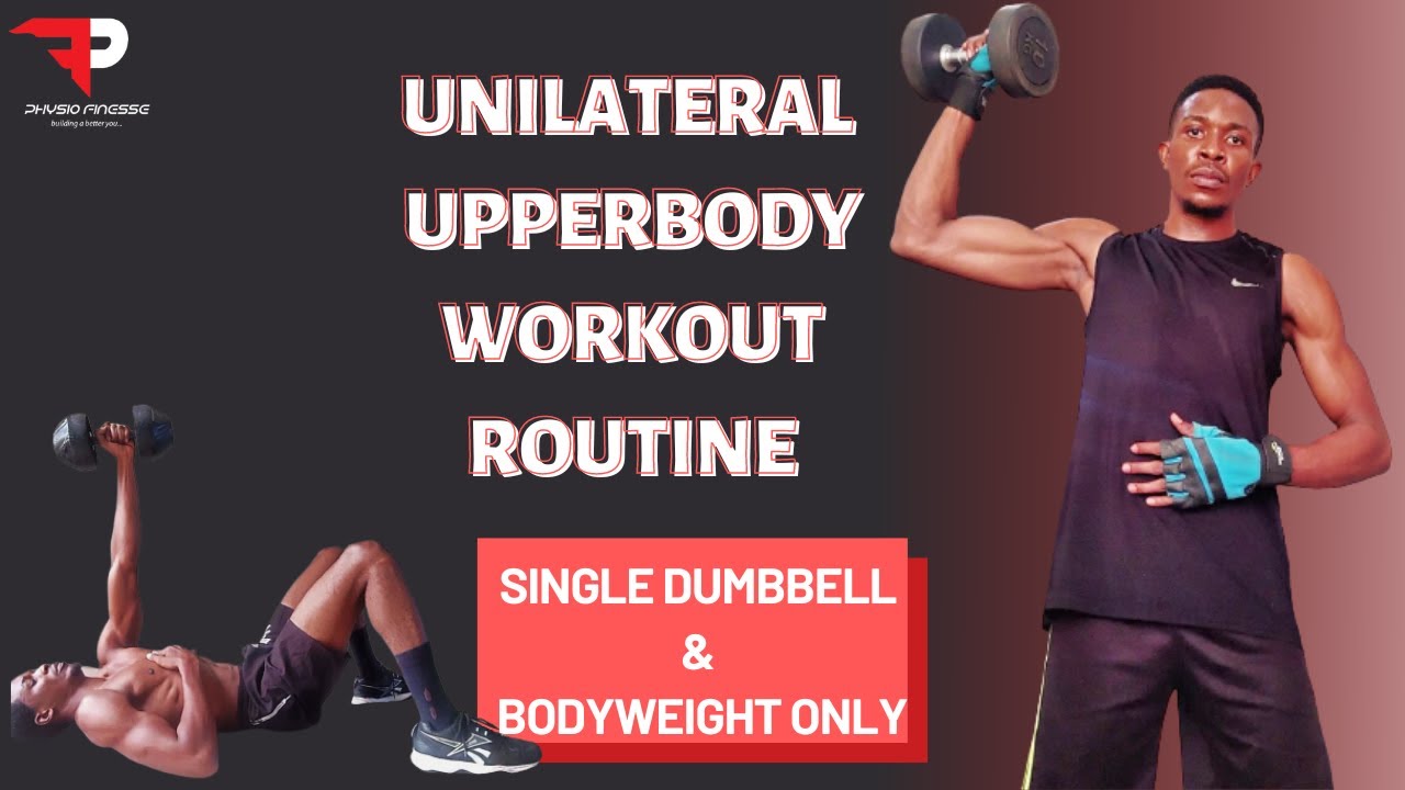 Single Dumbbell Upper-body Workout ( Free Weight & Body weight) - YouTube