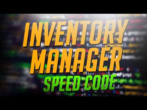 How to Code a Inventory Manager | Speed Code
