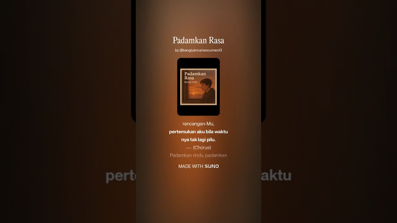 Padamkan Rasa. #slowrap  #rapmelayu #rapindonesia #lagutrending #fypp #bangyan #music 