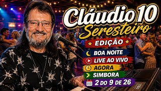 claudio 10 boa noite Live ao vivo agora  símbolo 02/09/26