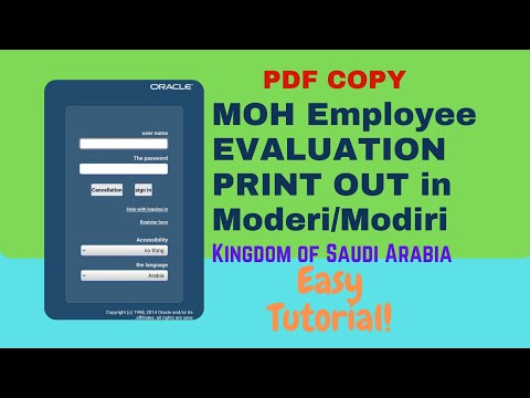 How to print out PDF copy of Evaluation in your desktop | MOH employees KSA |TAGLISH/TagalogEnglish