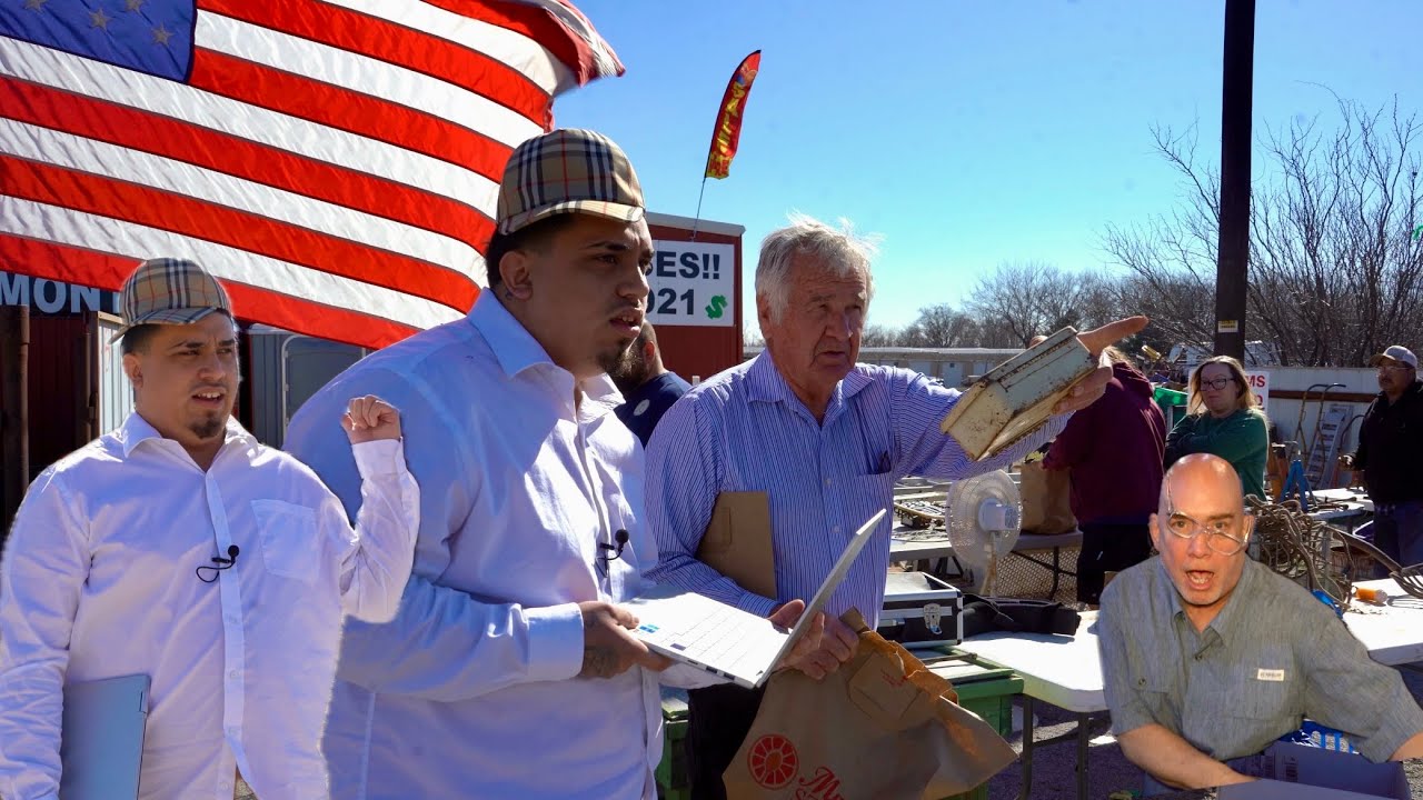 Фейковый полицейский розыгрыш на гаражной распродаже!