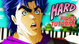 Video thumbnail of "Jonathan Joestar's Theme (from JoJo's Bizarre Adventure) - Piano Tutorial"