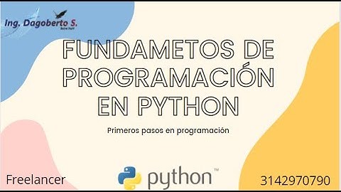 Fundamentos de programación con Python