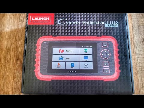 Launch 123X OBD2 ABS SRS Transmission Scan Tool Code Reader Unboxing, Turn off check engine light