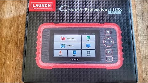 Launch 123X OBD2 ABS SRS Transmission Scan Tool Code Reader Unboxing, Turn off check engine light