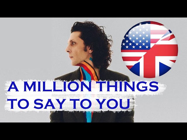 Ermal Meta - Un Milione Di Cose Da Dirti - ENGLISH TRANSLATION (Sanremo 2021)