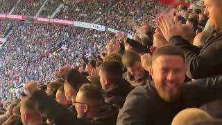 REDMEN UP AND DOWNS AT OLD TRAFFORD | CREDIT TO ALL AWAY FANS' CHANTING | MAN UNITED 4-3 LIVERPOOL