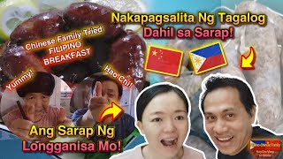 My Chinese Parents In-Law Tried Filipino Breakfast | Filipino Food Mukbang | Homemade Longganisa |