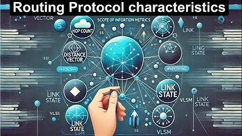 Routing Protocols characteristics Explained: Hop Count, Distance Vector, Link State & VLSM