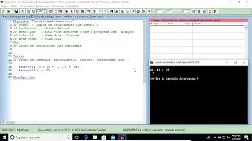 23. Operadores aritméticos - Curso de Lógica de Programação com  VISUAL G