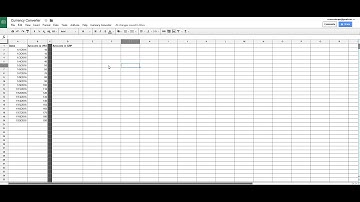 Currency Converter for Google Sheet.