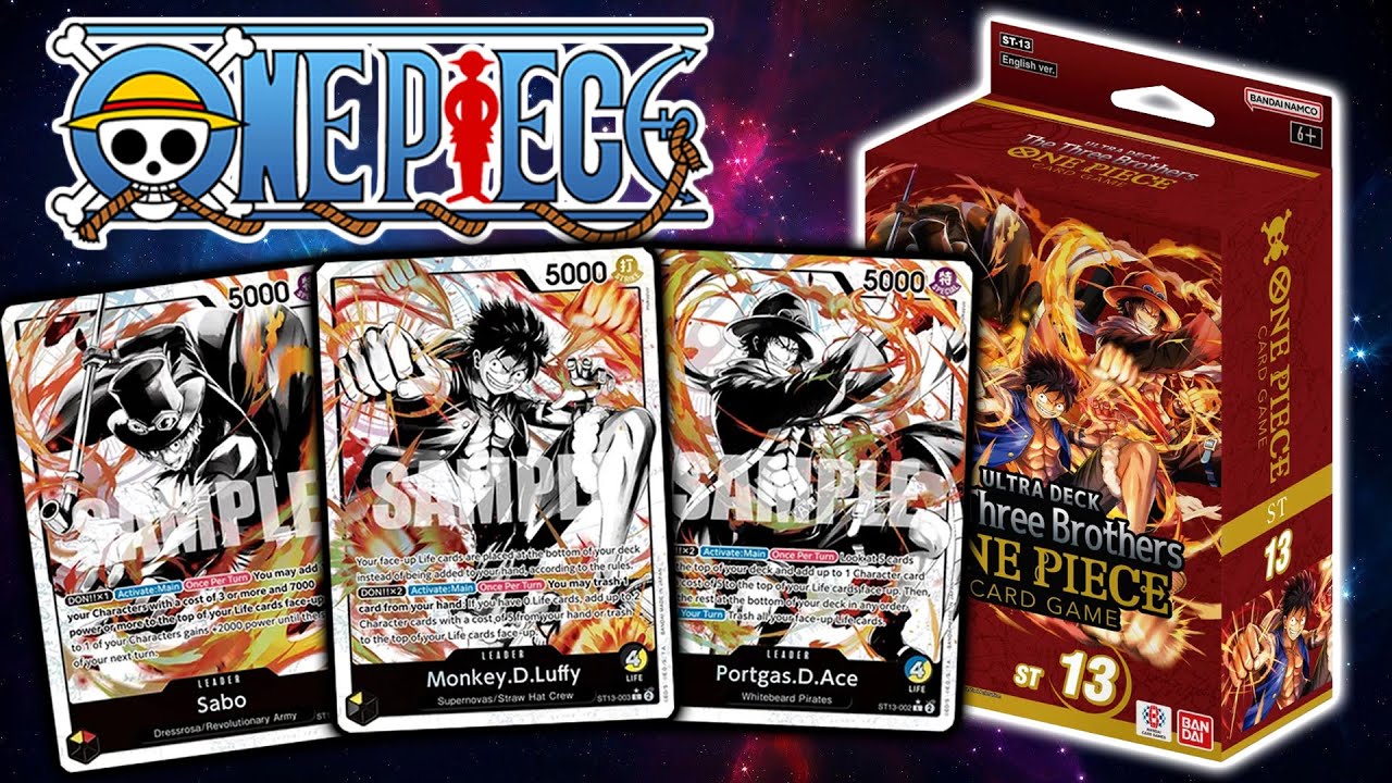 The Three Brothers Ultra Deck One Piece Card Game Opening