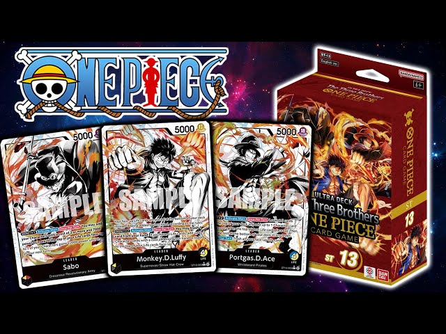 one piece tcg three brothers deck ST-13 ENG The - Ultra L Number Monkey D Luffy ST13-003 -