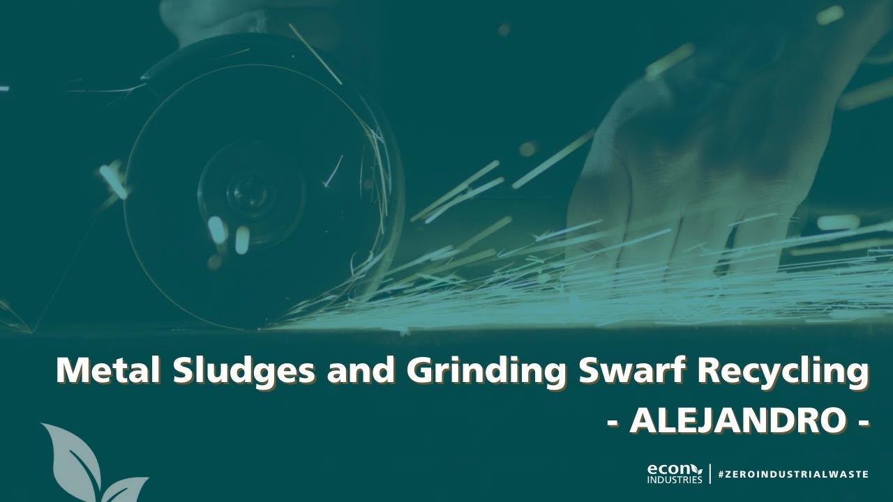Metal sludges and grinding swarf from industry our econeer Alejandro