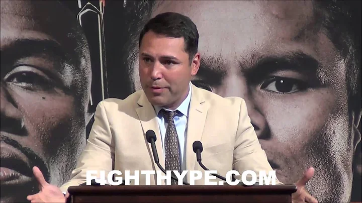 OSCAR DE LA HOYA BREAKS SILENCE ON RICHARD SCHAEFE...