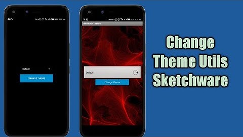 Theme Changing Tutorial app in sketchware
