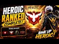 🔥 HEROIC REACHED! 😱 Rank Push Complete | Free Fire MAX | Road To Grandmaster 🚀
