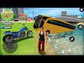 Public transport bus  bike driving in open world game  go to town 6  android gameplay