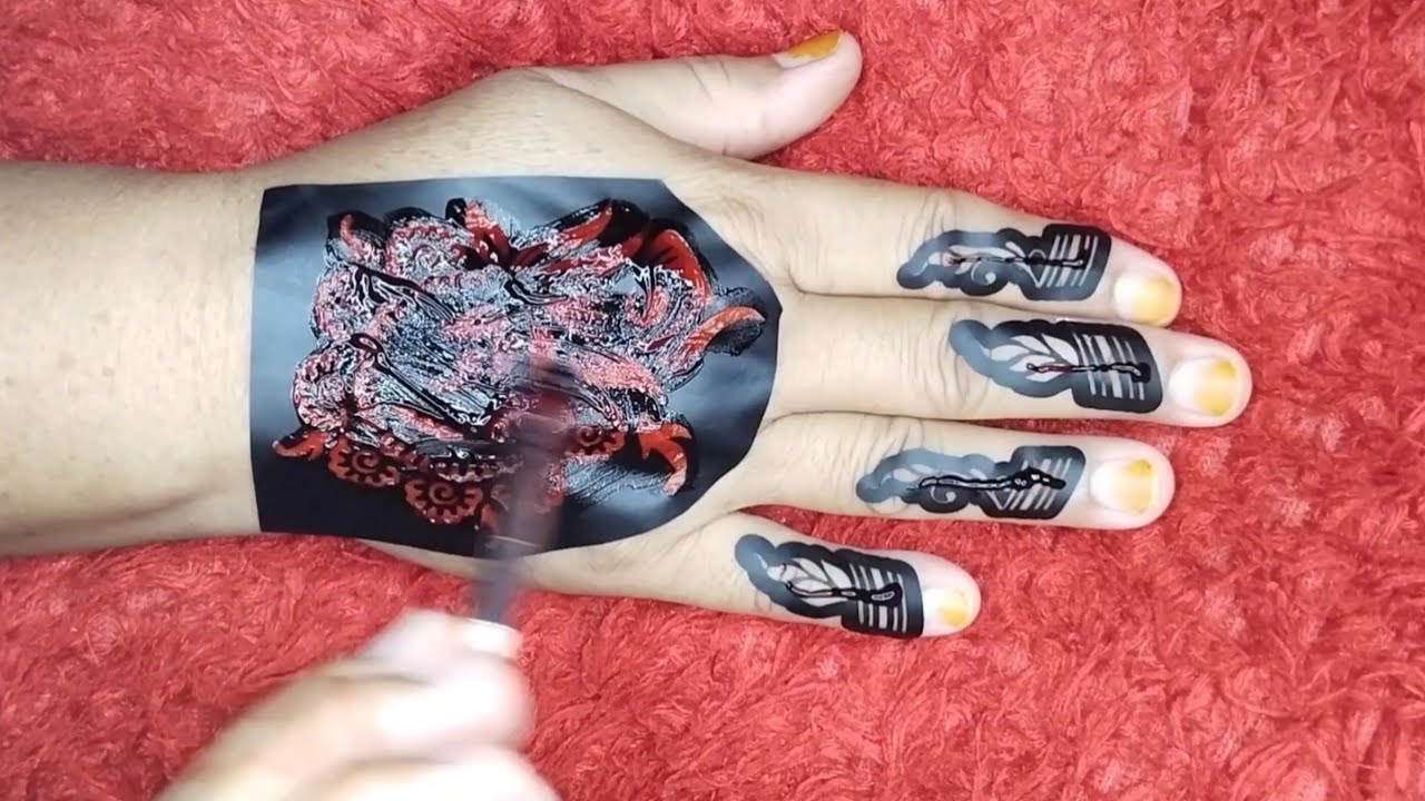 beautiful sticker mehndi design