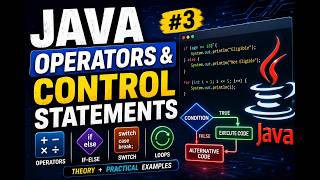 Java Operators & Control Statements | If-Else, Switch & Loops Java #3