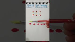 Birthday cake drawing hack #tutorial #art #shorts #explore #birthdaycake #hack