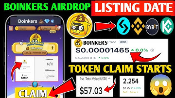 Boinkers Airdrop Listing Date Tokens Withdrwal Process | Boinker Coin Price | Boinker Connect Wallet