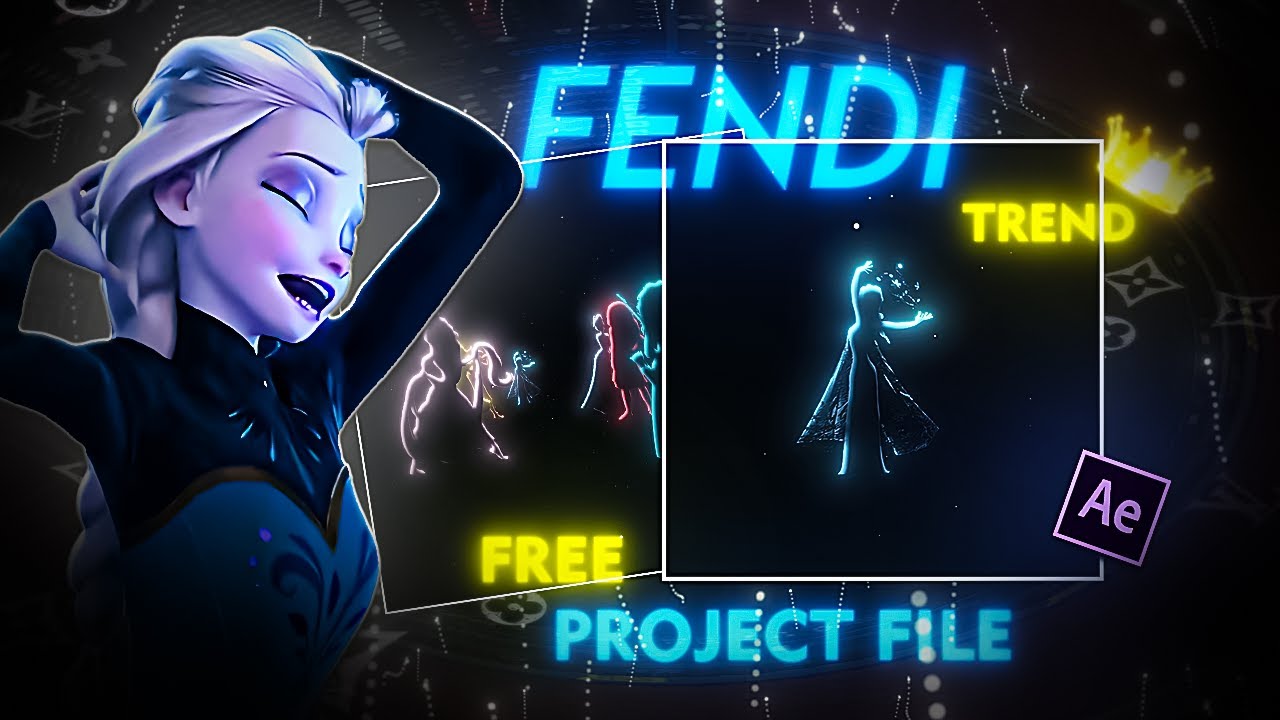 How To Edit Trend “FENDI” On After Effects | Free Project File | Fendi 2 Slowed Edit