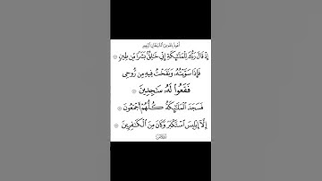 سورة ص.الاية 71-74 . القران الكريم . سعد الغامدي[ إِذْ قَالَ رَبُّكَ لِلْمَلَائِكَةِ ]