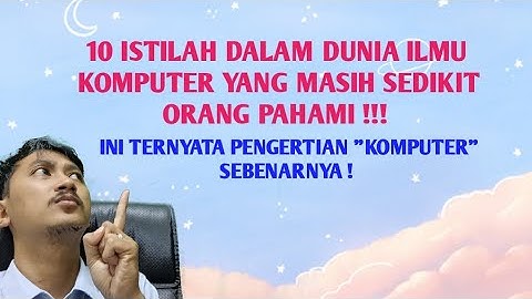 ISTILAH ILMU KOMPUTER DALAM KBBI (BAGIAN 1)