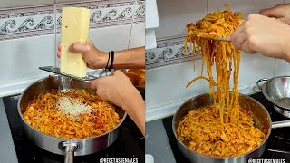 Como hacer Espagueti Rojo - RECETA FÁCIL