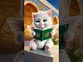 القطة تقرا القران بصوت جميل يريح النفس 