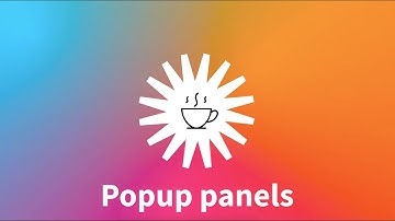 Flourish "Tea Breaks": Popup Panels