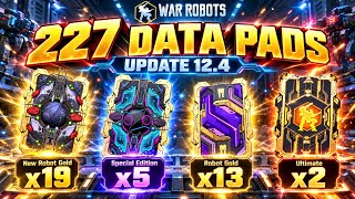 227x Data Pads Opening | UPDATE 12.4 | War Robots [WR]