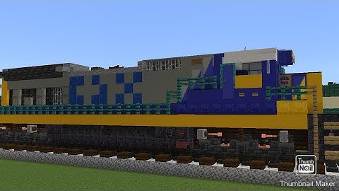 Minecraft CSX YN2 C40-8 Standard Cab Locomotive Tutorial