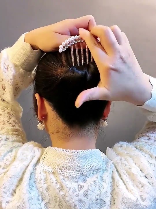 Style your hair with a hairpin