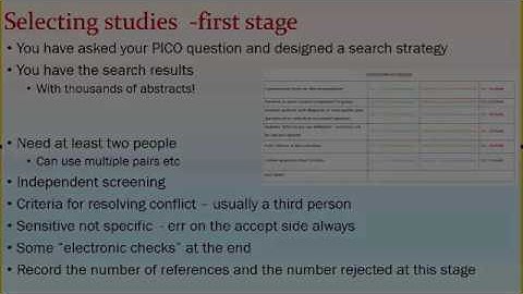 Systematic Reviews [Part 2]