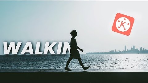 Reveal TEXT as you WALK | kinemaster tutorial  | s techo