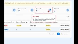 CAMIS: Headteacher school attendance review full walkthrough Update